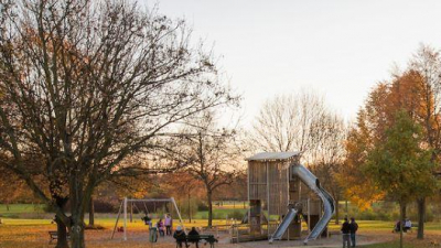 Ein beliebter Spielplatz im Naherholungsgebiet Dölitz-Dösen Ein beliebter Spielplatz im Naherholungsgebiet Dölitz-Dösen