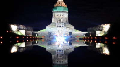 ... das weltberühmte Völkerschlachtdenkmal im Südosten von Leipzig ... das weltberühmte Völkerschlachtdenkmal im Südosten von Leipzig