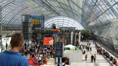 ... und das Leipziger Messegelände. ... und das Leipziger Messegelände.