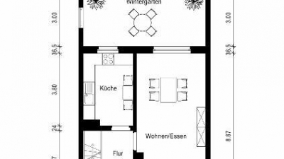 WC, Wohnküche mit Einbauküche, Wintergarten, Wohn-und Esszimmer WC, Wohnküche mit Einbauküche, Wintergarten, Wohn-und Esszimmer