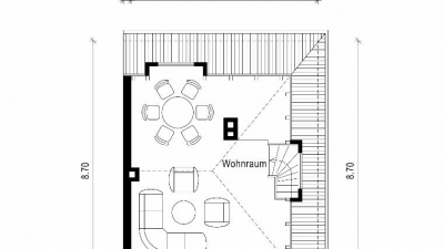 Grundrissvisualisierung Dachgeschoss Grundrissvisualisierung Dachgeschoss