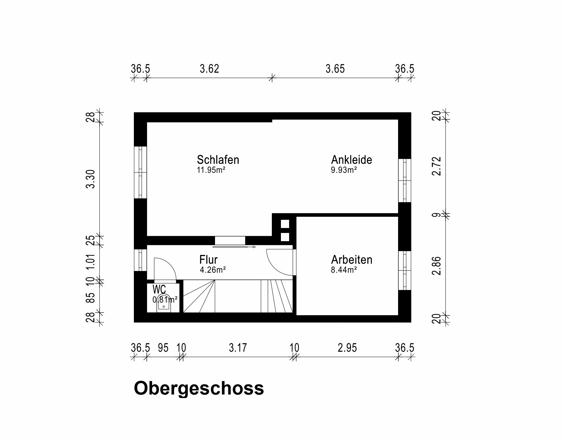 Grundriss Obergeschoss Grundriss Obergeschoss