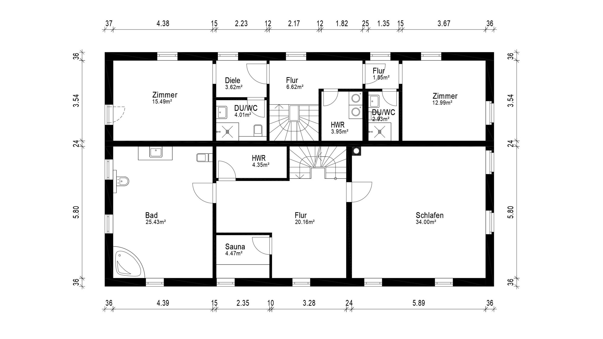 Grundriss Obergeschoss (1) Grundriss Obergeschoss (1)